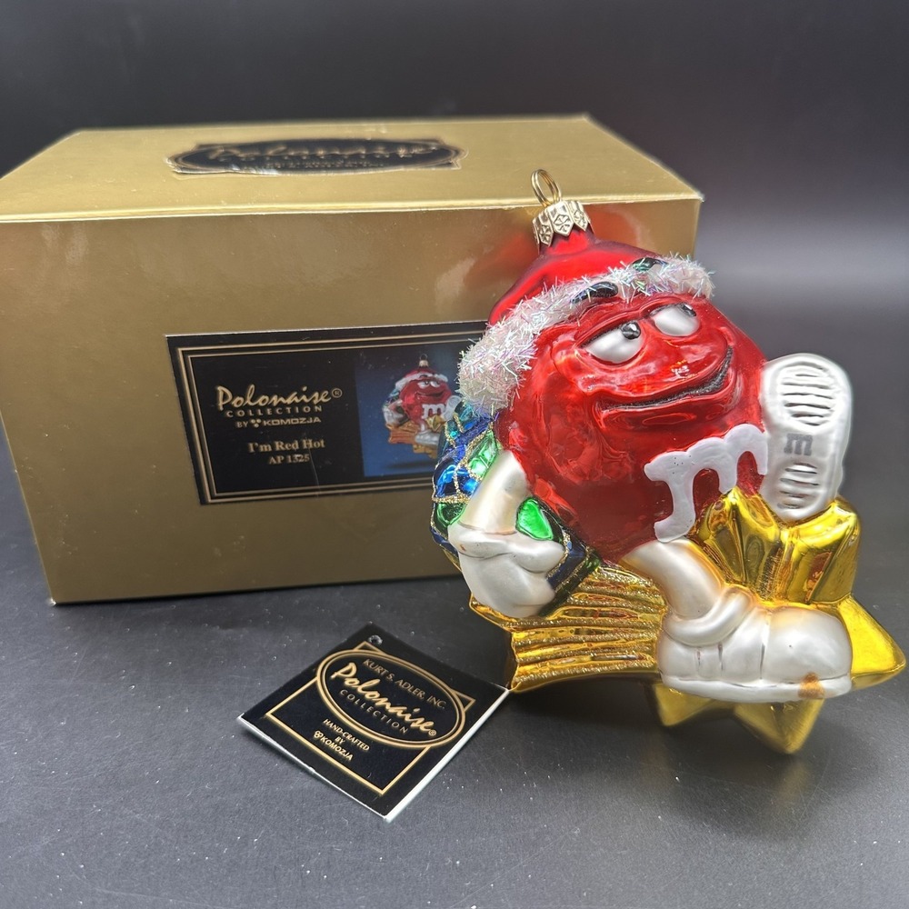 POLONAISE KURT ADLER IM RED‎ HOT M&M'S AP1325 5" ORNAMENT